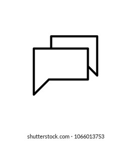 dialogue bubble icon. Element of simple icon for websites, web design, mobile app, info graphics. Thick line icon for website design and development, app development on white background