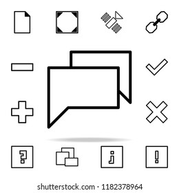 dialogue bubble icon. web icons universal set for web and mobile on white background