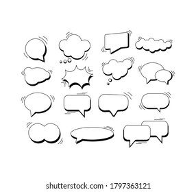 Dialogue bubble. Isolated background vector illustration eps 10. Comic style.