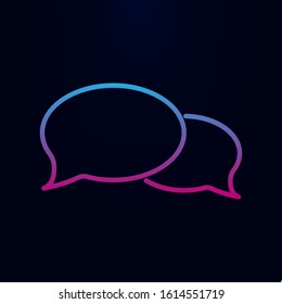 Dialogue bubble nolan icon. Simple thin line, outline vector of web icons for ui and ux, website or mobile application