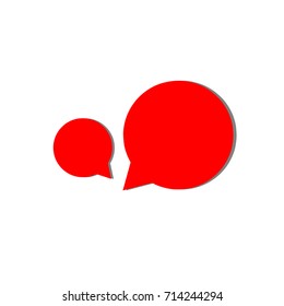 Dialogue bubbles web. 3D icon