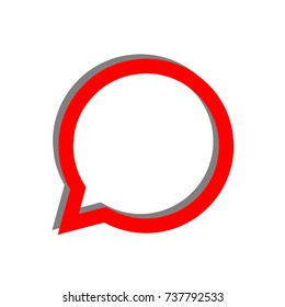 Dialogue bubbles web. 3D icon