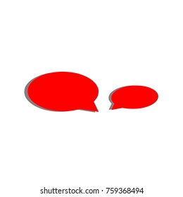 Dialogue bubbles web. 3D icon