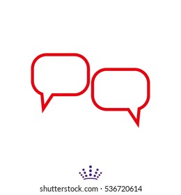 dialogue, chat, conversation, icon, vector illustration EPS 10