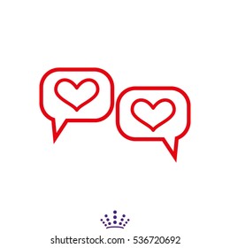 dialogue, chat, conversation, icon, vector illustration EPS 10