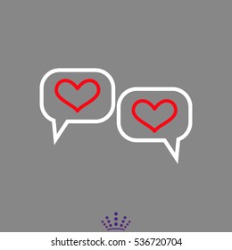 dialogue, chat, conversation, icon, vector illustration EPS 10