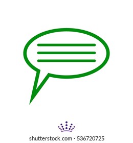 dialogue, chat, conversation, icon, vector illustration EPS 10
