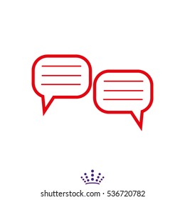 dialogue, chat, conversation, icon, vector illustration EPS 10