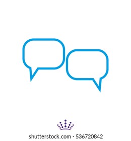 dialogue, chat, conversation, icon, vector illustration EPS 10