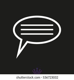 dialogue, chat, conversation, icon, vector illustration EPS 10