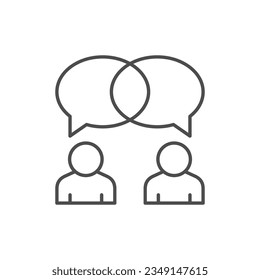 Dialogue or chat line icon