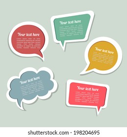 Dialogue Cloud. Vector Illustration