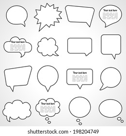 Dialogue cloud. Vector illustration