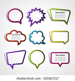Dialogue cloud. Vector illustration