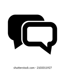 Dialogue, communication or conversation speech bubbles icon