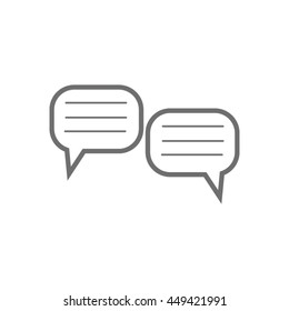 dialogue, conversation, communication, vector icon