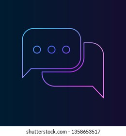 dialogue, dialog, duologue, interlocution nolan icon. Simple thin line, outline vector of web, minimalistic icons for UI and UX, website or mobile application