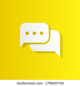 dialogue, dialog, duologue, interlocution white icon with shadow