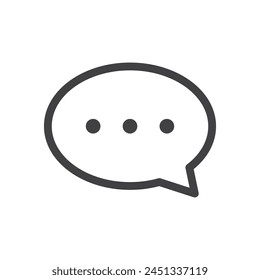 Dialogue and Feedback Comment Icons. Message Bubble and Interactive Discussion Symbols.