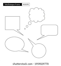 Dialogue frame variant, widely used as a dialogue template for a number of plays in pictorial story telling.