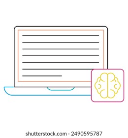 Dialogue Generation Icon, AI Dialogue Generation Icon, Conversational Response Generation Symbol, Automated Dialogue Creation Icon