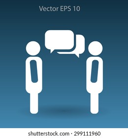 dialogue human  vector icon