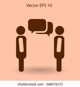 dialogue human  vector icon