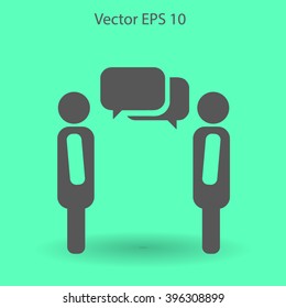 dialogue human  vector icon