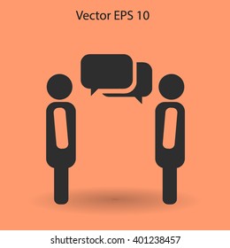 dialogue human  vector icon
