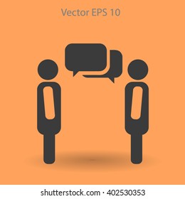 dialogue human  vector icon