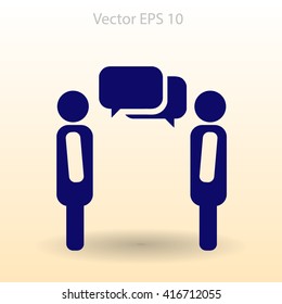 dialogue human  vector icon