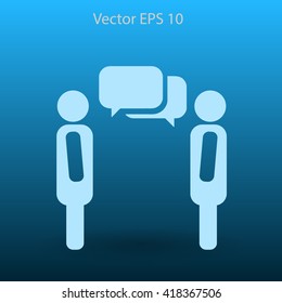 dialogue human  vector icon