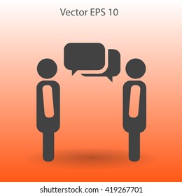 dialogue human  vector icon