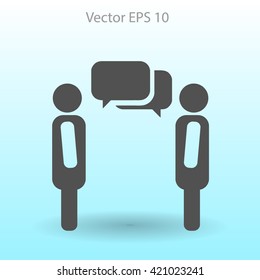 dialogue human  vector icon