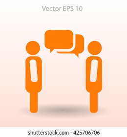 dialogue human  vector icon