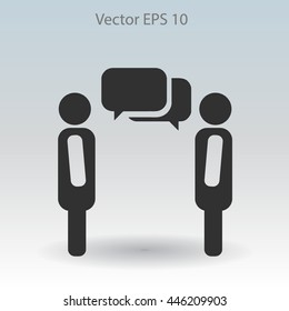 dialogue human  vector icon