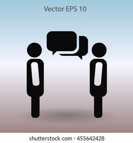 dialogue human  vector icon