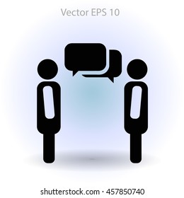 dialogue human  vector icon
