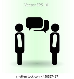 dialogue human  vector icon