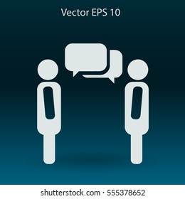 dialogue human  vector icon
