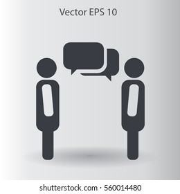 dialogue human  vector icon