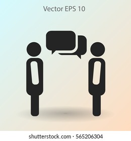 dialogue human  vector icon