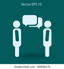 dialogue human  vector icon