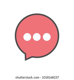 Dialogue icon. Chat sign.