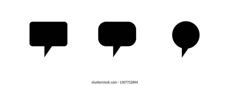Dialogue icon, chat symbol vector set