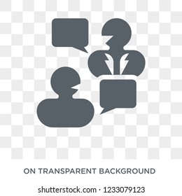 Dialogue icon. Dialogue design concept from Human resources collection. Simple element vector illustration on transparent background.