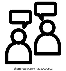 diseño de iconos de diálogo, ilustración vectorial, mejor utilizado para presentaciones