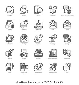 Dialogue Icon pack for your website, mobile, presentation, and logo design. Dialogue Icon outline design. Vector graphics illustration and editable stroke.