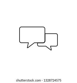 Dialogue icon. Simple thin line, outline vector of universal icons for UI and UX, website or mobile application