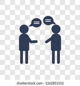 Dialogue icon. Trendy Dialogue logo concept on transparent background from Human Resources collection